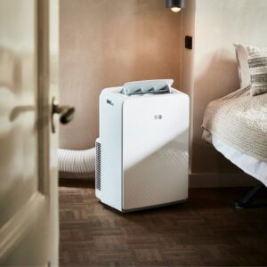 Mobiele airco in slaapkamer